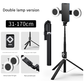 Double Light 3-in-1 Bluetooth Selfie Stick with Tripod and Remote Control - Adjustable for Smartphones
