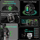 Black Rugged Smart Fitness Watch - Waterproof, Multi-Sport Modes, and Health Tracking