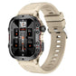 White Rugged Smart Fitness Watch - Waterproof, Multi-Sport Modes, and Health Tracking