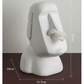 Orange Creative Moai Tissue Holder - Fun and Unique Decorative Dispenser