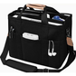 Black Multi-Functional Canvas Tote Bag with Adjustable Strap - Spacious and Durable