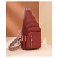 Red Stylish PU Leather Crossbody Sling Bag - Compact and Multi-Functional