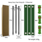 Black Spike Heavy-Duty Tree Anchoring Kit - 9-Piece Set with Ground Stakes, Straps, and Ropes