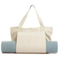Khaki Yoga Mat Tote Bag - Multi-Purpose Gym Bag with Yoga Mat Holder
