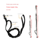 L Black Hands-Free Dog Leash with Adjustable Waist Belt - Shock Absorbing Bungee Lead