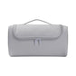 Grey Portable Hair Styling Tool Organizer - Travel Storage Bag with Compartments