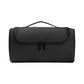 Black Portable Hair Styling Tool Organizer - Travel Storage Bag with Compartments