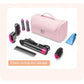 Black Portable Hair Styling Tool Organizer - Travel Storage Bag with Compartments