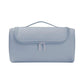 Blue Portable Hair Styling Tool Organizer - Travel Storage Bag with Compartments