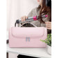 Pink Portable Hair Styling Tool Organizer - Travel Storage Bag with Compartments