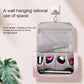 Green Portable Hair Styling Tool Organizer - Travel Storage Bag with Compartments