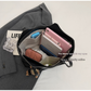 Coffee Brown Elegant Black PU Leather Bag with Cute Bear Keychain - Large Capacity Handbag for Women (38 x 26 x 13 cm)