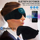 Black 3D Contoured Bluetooth Sleep Eye Mask - Ultra Soft Wireless Music Mask for Travel, Meditation, and Sleep