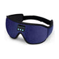 Dark Blue 3D Contoured Bluetooth Sleep Eye Mask - Ultra Soft Wireless Music Mask for Travel, Meditation, and Sleep