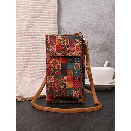 C Elegance Vintage Bohemian Style Wallet with Multi-Compartment Design - Large Capacity Zipper Clutch for Women