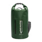 Green 10L Multifunctional Waterproof Dry Bag Backpack - Roll-Top Outdoor Bag for Water Sports and Travel