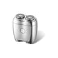 Silver Portable Twin-Head Electric Shaver - Compact Rechargeable Razor for Men