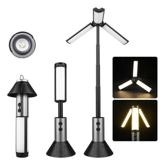 Multifunctional Telescopic Camping Lantern – Portable LED Light with Adjustable Height and USB-C Charging (Up to 51.8 cm)
