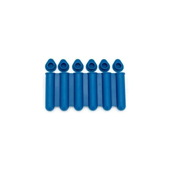 Blue Reusable Silicone Ice Stick Mold - 10-Piece Set for Drinks and Bottles (6 x 1.2 cm per Stick)