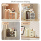 White Cute Bear-Themed Multi-Functional Cosmetic Storage Organizer with Drawers