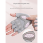 M Grey Breathable Gym Training Gloves with Non-Slip Palm Grip
