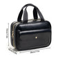 Black Multifunctional Travel Toiletry Organizer with Hanger and Large Storage Capacity