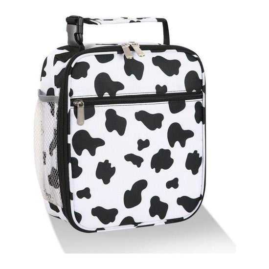 Black and White Spots Set of 2 Handheld Insulated Lunch Bags for Food Storage