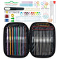 Black 100-Piece Crochet Kit with Storage Case, for Beginners and Professionals