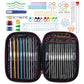 Purple 100-Piece Crochet Kit with Storage Case, for Beginners and Professionals