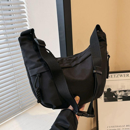 Black Stylish Olive Green Crossbody Bag with Adjustable Strap - Comfortable and Practical