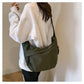 Green Stylish Olive Green Crossbody Bag with Adjustable Strap - Comfortable and Practical