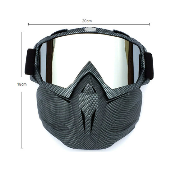 Serpentine Frame Mercury Tablet Full-Face Snow Goggles with Mirror Lens - Ultimate Protection and Comfort