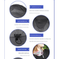 Black Wide Brim Sun Protection Hat with Face Shield - Adjustable for Ultimate UV Protection