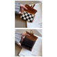 Black Stylish Checkered Wallet with Multiple Card Slots - Compact and Practical for Daily Use