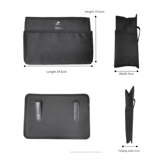 Black Car Backseat Organizer - Compact and Convenient for Car Storage