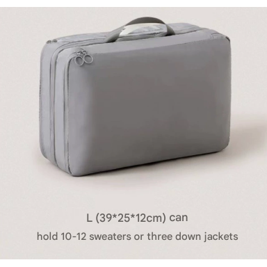 Grey Big Size Multifunctional Compact Travel Organizer Bag Stores 6-8 Essentials for Easy Access