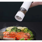 Black Elegant Red Electric Salt and Pepper Grinder - Modern and Compact for Effortless Seasoning