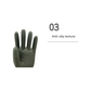 Grey Set of 3 Pairs of Durable Rubber Gloves - Waterproof, Comfortable, Ideal for Household and Cleaning Tasks