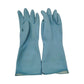 Blue Set of 3 Pairs of Durable Rubber Gloves - Waterproof, Comfortable, Ideal for Household and Cleaning Tasks