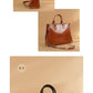 Black Elegant Leather Handbag - Stylish Brown Tote with Adjustable Strap, Spacious and Durable