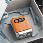 Orange Electric Shaver - Compact and Portable, USB Rechargeable with Digital Display, Ergonomic Design