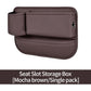 2 PCS Brown-right Car Seat Gap Storage Box - Practical Car Organizer, Gap Filler for Easy Access and Extra Storage