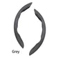 2 PCS Grey Steering Wheel Cover - Soft and Comfortable, Fits 38cm Diameter Steering Wheels