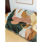 Boho Abstract Woven Blanket – 180x130cm Decorative Throw with Tassel Edges