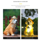 Solar-Powered Labrador Portable Light Statue with LED Lantern - Waterproof Outdoor Garden Light