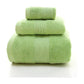 Green Luxury 100% Cotton Towel Set - 3-Piece Combed Cotton Bath Towel Set