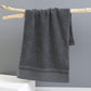 Grey Luxury 100% Cotton Face Towel Set - 3-Piece Thick & Absorbent Towels