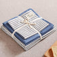 Blue and White 4-Piece Cotton Bedding Set - Fits 1.5m/1.8m Beds (Duvet Cover 200x230cm, Bed Sheet 230x250cm)