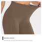 L Black High-Waist Seamless Yoga Leggings with Pockets - Ultra Soft & Quick-Dry Workout Tights