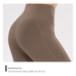 L Black High-Waist Seamless Yoga Leggings with Pockets - Ultra Soft & Quick-Dry Workout Tights